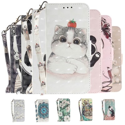 Handy Hülle Für Infinix Zero 8 X 20 Hot 30i Leder Geldbörse Stand 3D Gestrichen 