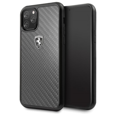 OFFIZIELLE Scuderia Ferrari Kohlefaser Hartschale/Hülle für iPhone 11 Pro