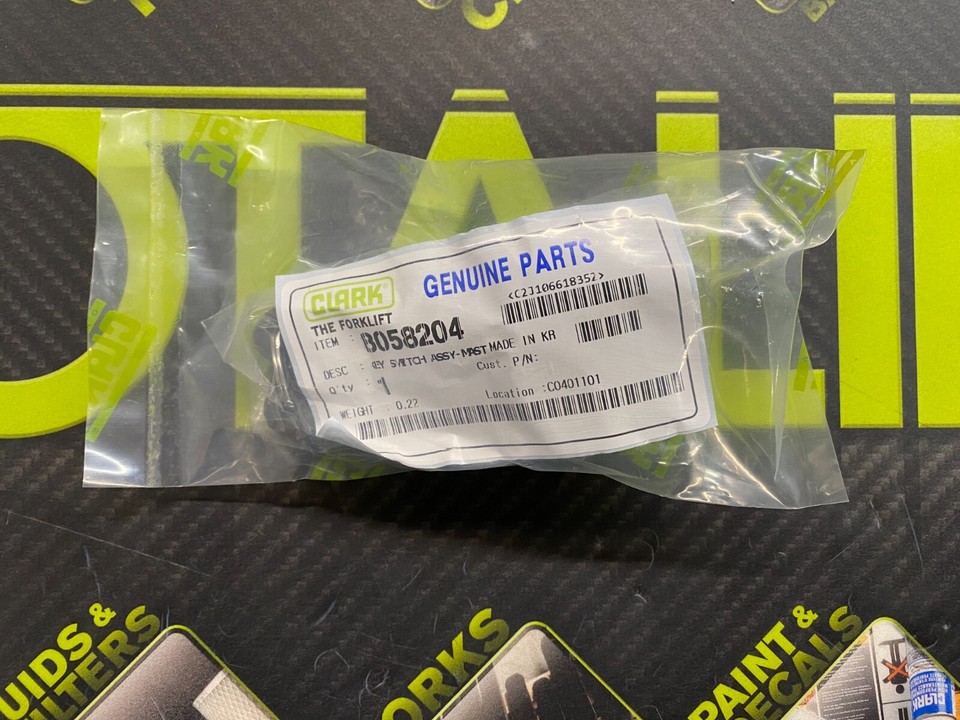 CLARK Forklift Ignition Switch Assembly with Two Keys (0777) 8058204