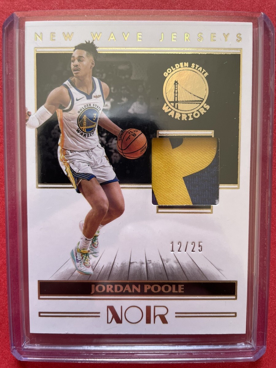 Jordan Poole Noir RC New Wave Jerseys /25 Name Plate Patch