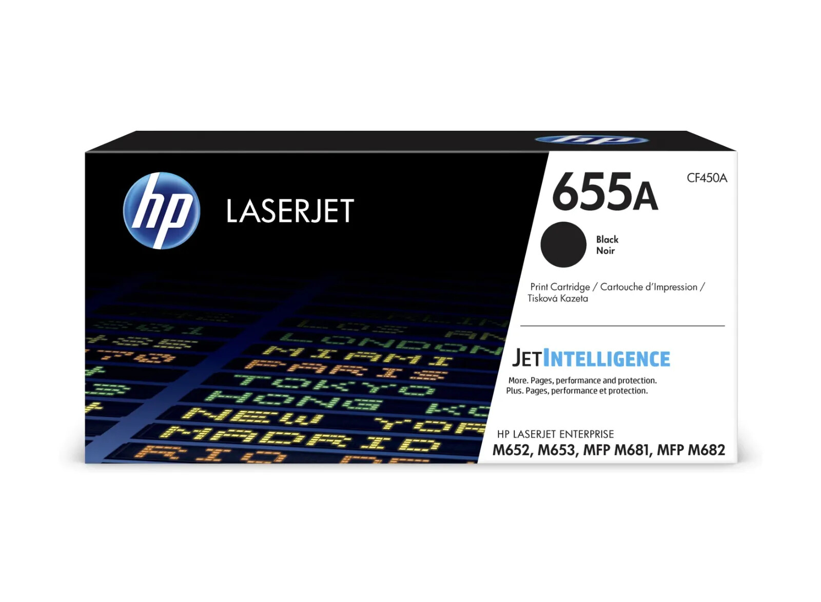 Compatible HP 655A (CF450A) Toner Cartridge, Black, 12.5K Yield