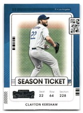 Clayton Kershaw 2021 Panini Contenders #3 Los Angeles Dodgers BASEBALL