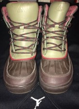 Nike Woodside ACG Hiking Trail Duck brown/green Boots 524872-236 Size 5Y