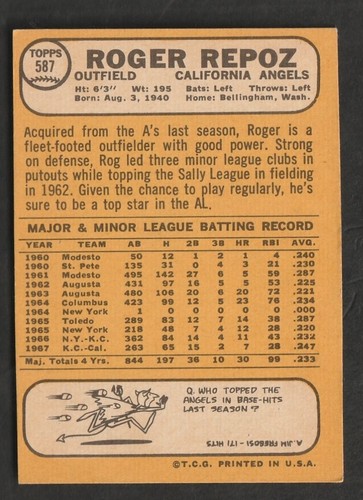 1968 Topps Baseball Cards Scegli una carta a scelta 295-660 EX X-MT 1/25 Set Break - Foto 474 di 490