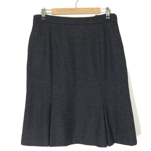 Yves Saint Laurent Rive Gauche Womens Tweed Wool Skirt YSL Size 42 Italy Career - 第 1/7 張圖片