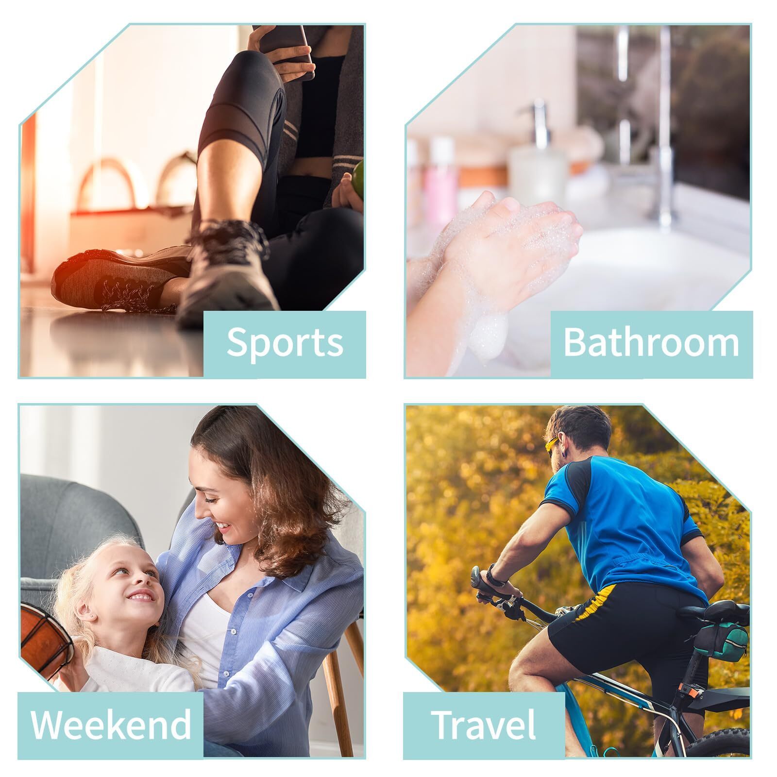 3.4 oz Clear Plastic Travel Size Bottles with Gold Screw Cap Refillable