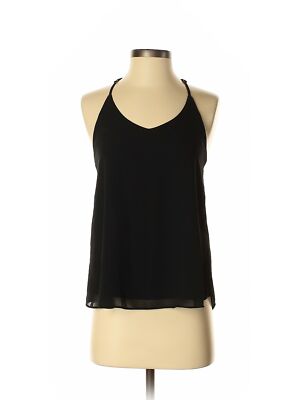 E&M Collection Women Black Sleeveless Blouse S