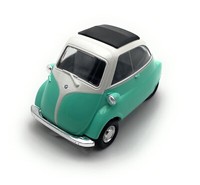 Modellauto Bmw Isetta Rollermobil 1:34-39 GrüN Miniatur Fahrzeug