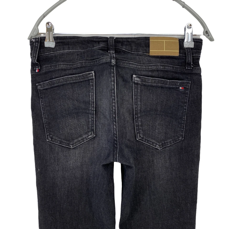 Tommy Hilfiger Simon Ragazzi Grigio Scuro Aderente Jeans 14 Anni 164 Cm. W28 L30 - Immagine 4 di 4