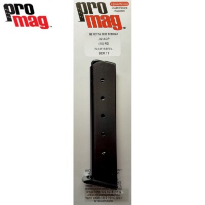 ProMag BERETTA 3032 Tomcat .32 ACP 10-Round MAGAZINE BER11 FAST SHIP