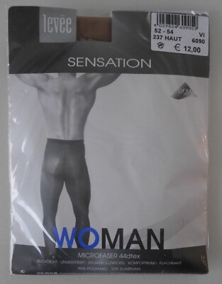 NEU & OVP: LEVEE DAMEN MÄNNER HERRENSTRUMPFHOSEN WOMAN! SENSATION! Gr. 52-54
