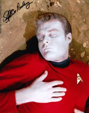 EDDIE PASKEY as Lt. Leslie - Star Trek Classic Series GENUINE SIGNED AUTOGRAPH