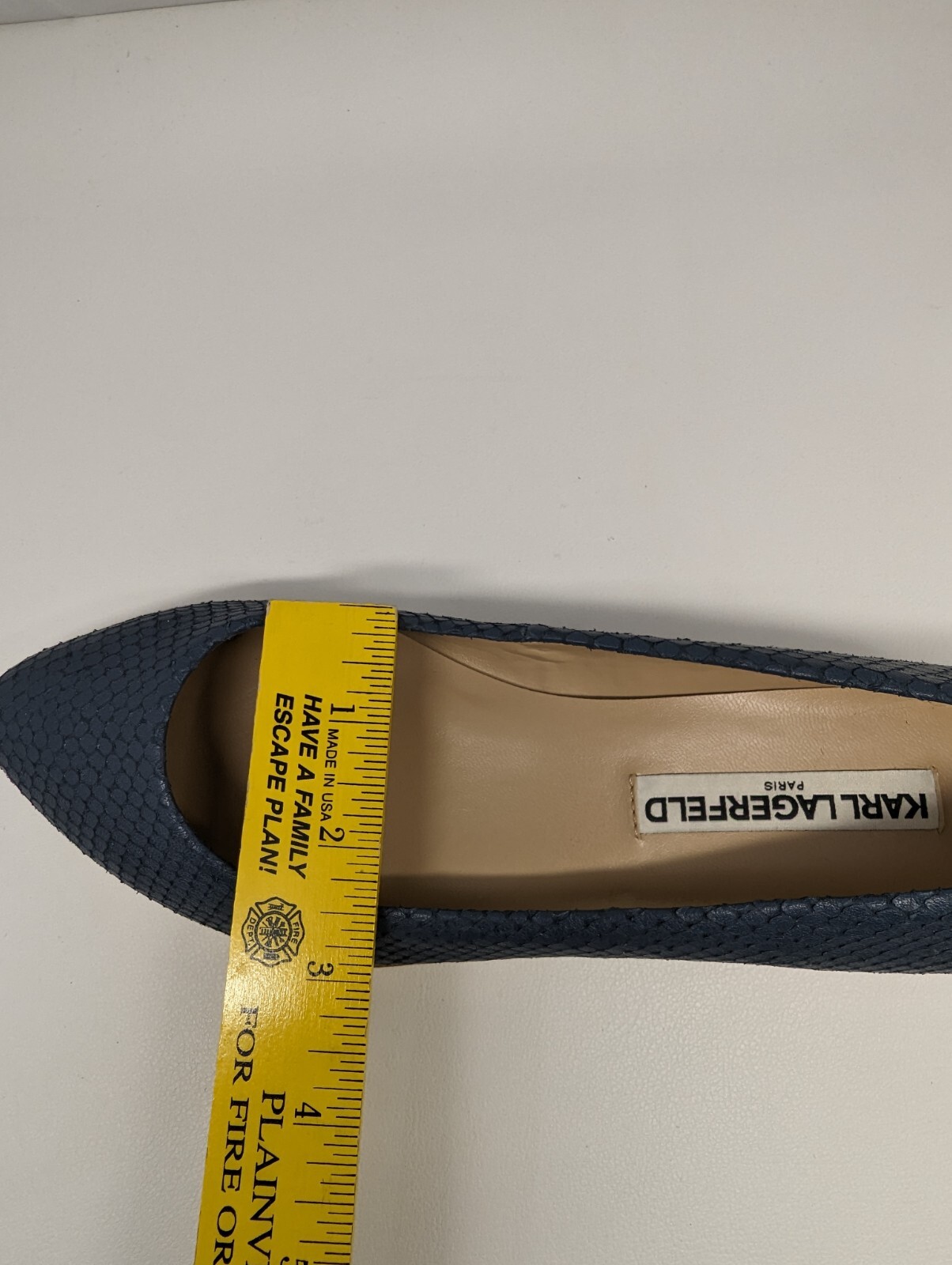 Women's Karl Lagerfeld Blue Python Cap Toe No Hee… - image 12