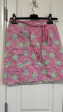 Vintage Lilly Pulitzer Reversible Wrap Skirt SIZE - 6 Pink Turtles Green