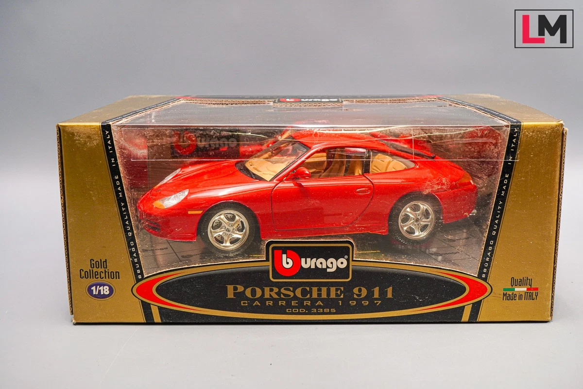 Porsche 911 Carrera Cabriolet 1994 Verte 1/18 Burago 3040V - Occasion, Boîte D'Origine
