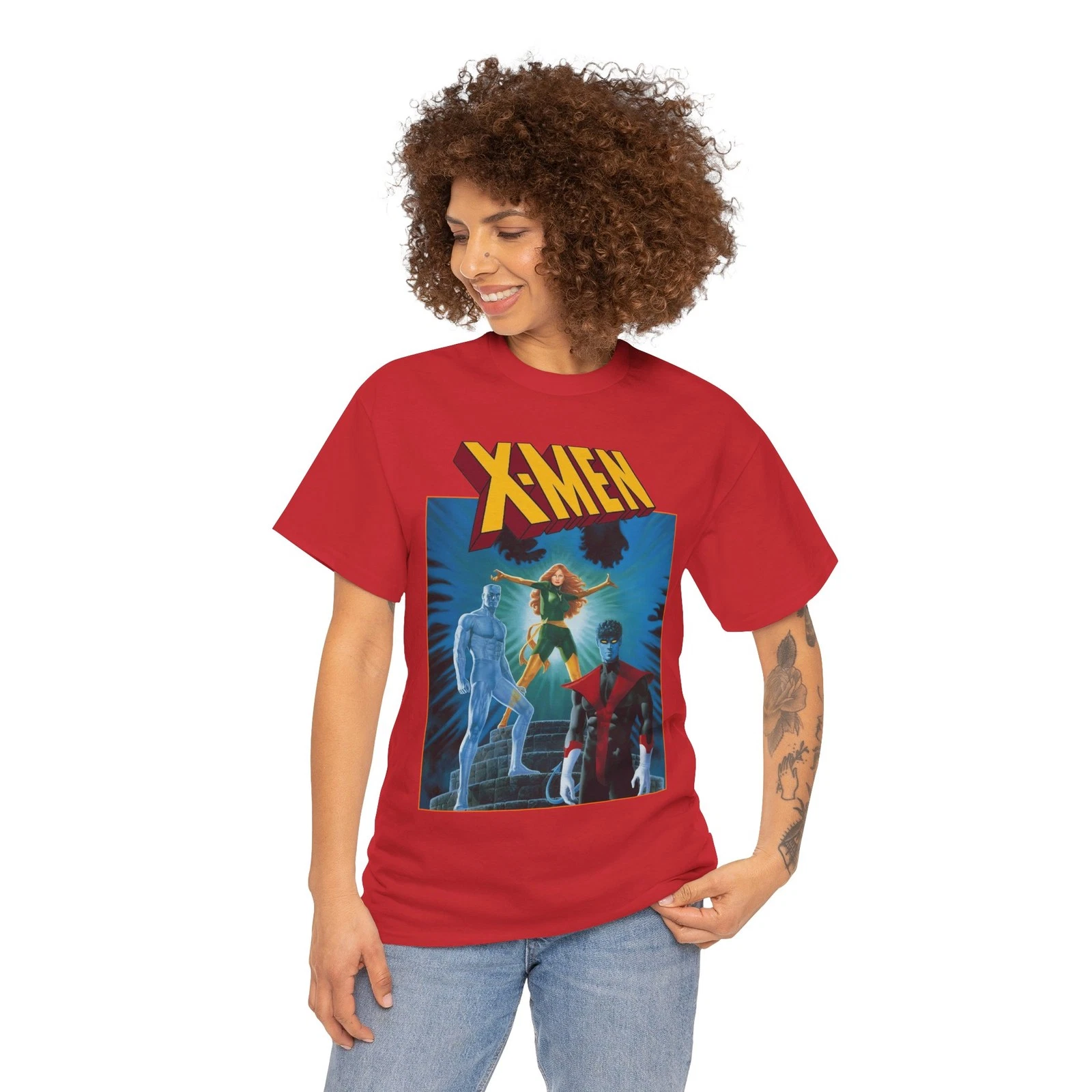 X-Men T-Shirt - Paul Gulacy Art - Phoenix, Nightcrawler - Bizarre Adventures