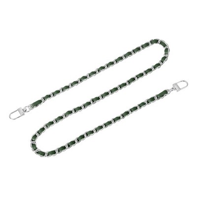 32\'' Bag Strap with Shoulder Buckles (Green + Silver)