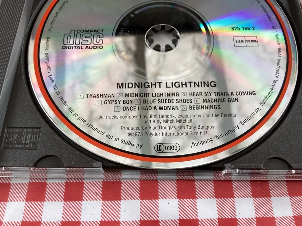 JIMI HENDRIX Midnight Lightning SUPER RARE 1975 CD EXCELLENT LIKE NEW CONDITION - Image 4 of 4