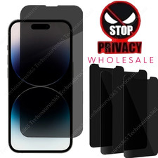 Wholesale Privacy Tempered Screen Protector For iPhone 17/16/15/14/13/12/11 LOT