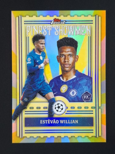 2025-26 Topps UEFA Finest ESTEVAO WILLIAN Rookie RC Refractor SP Showmen #FS-23