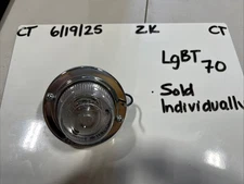 Back up light Stratolite #105 SAE-R(2)-72 Clear PM-392 Chromed Bezel Vintage