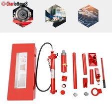 20 Ton Auto Shop Tool Lift Ram Porta Power Hydraulic Jack Body Frame Repair Kit