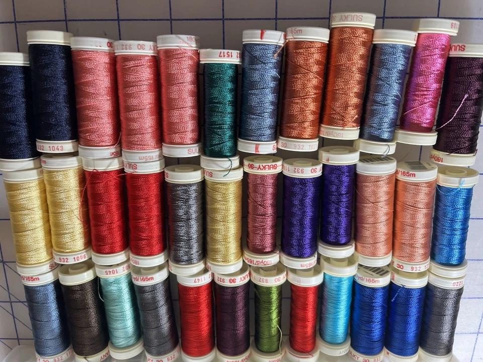 SULKY EMBROIDERY THREAD 76 SPOOLS in a Storage Box (Box B) - Image 2 of 3