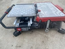 Porter Cable 7" Table Top Wet Tile Saw 1.0 HP Motor #PCE980 Recent Purchase Nice