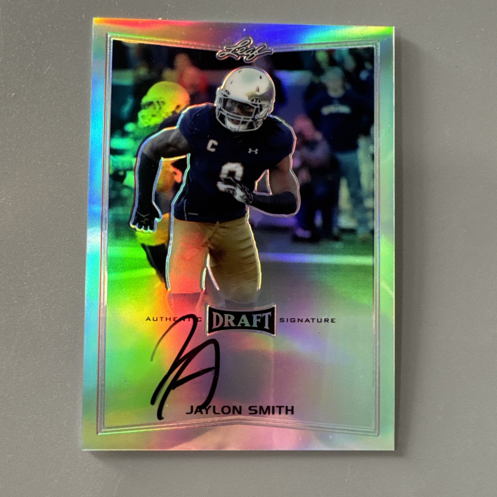 Jaylon Smith Leaf Metal Draft Autographs #BAJS1 Base