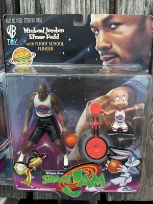 Vintage Space Jam Michael Jordan w/ Elmer Fudd Figures New In Box