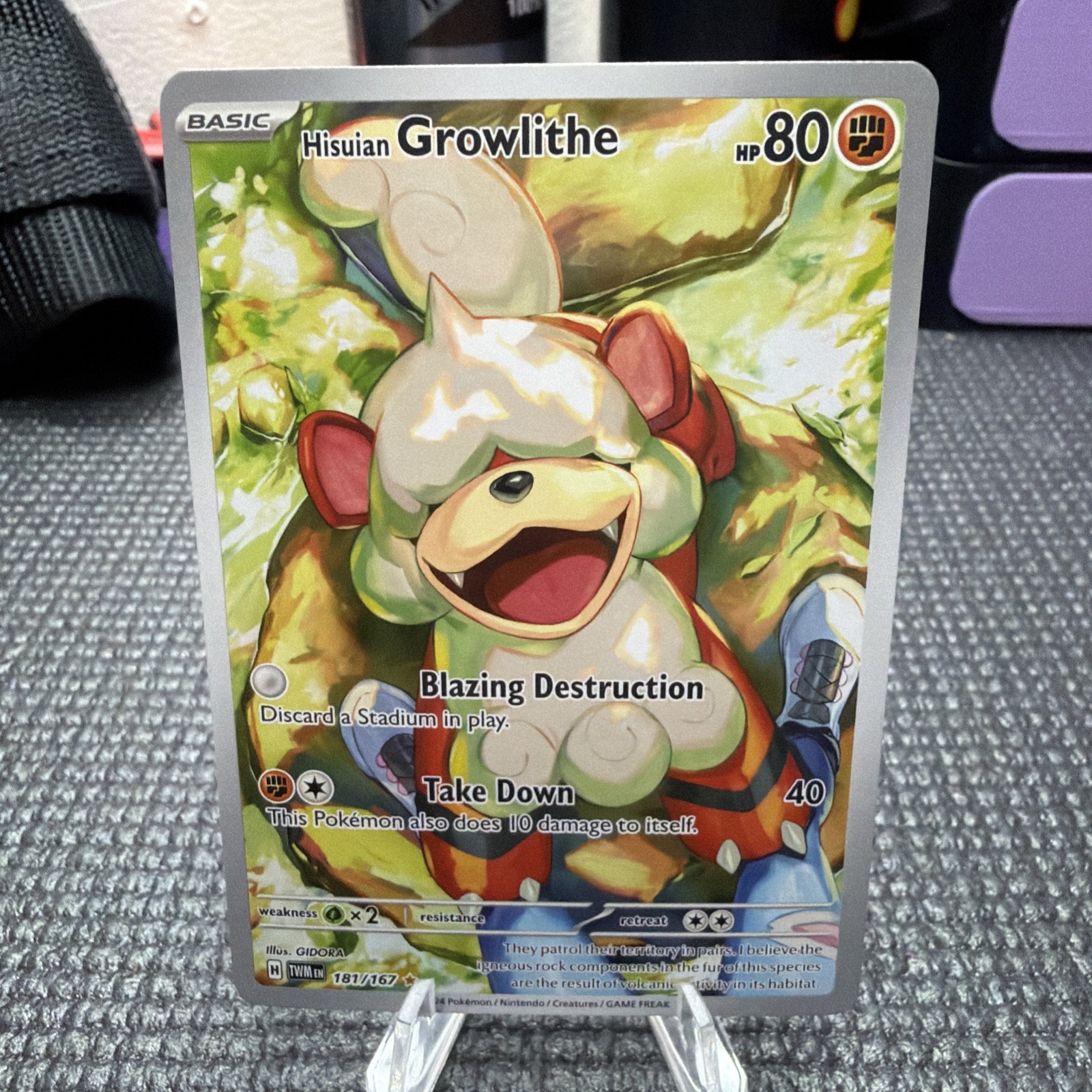 2024 Pokemon Twilight Masquerade Hisuian Growlithe #181/167