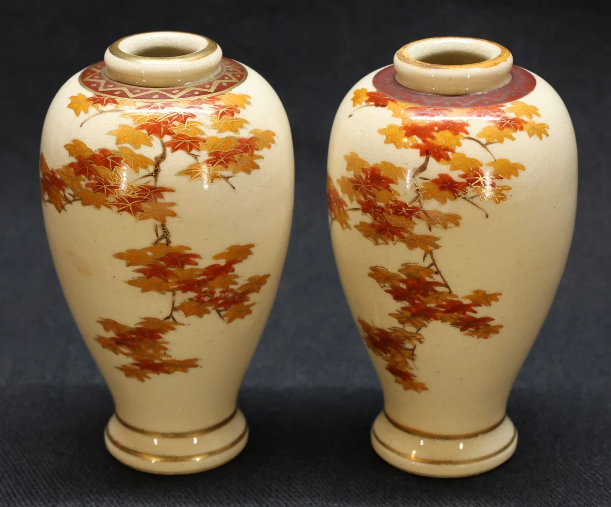 陶瓷复古原始1900-1940 年日本花瓶| eBay