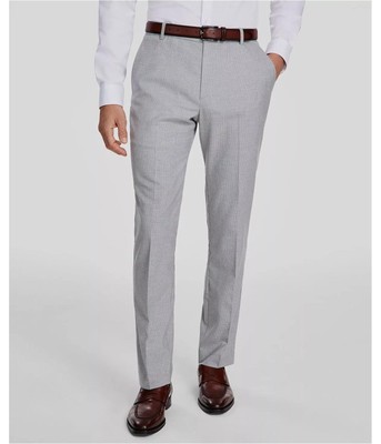Tommy Hilfiger Mens Modern Fit Casual Trouser Pants, Grey, 30W x 31L