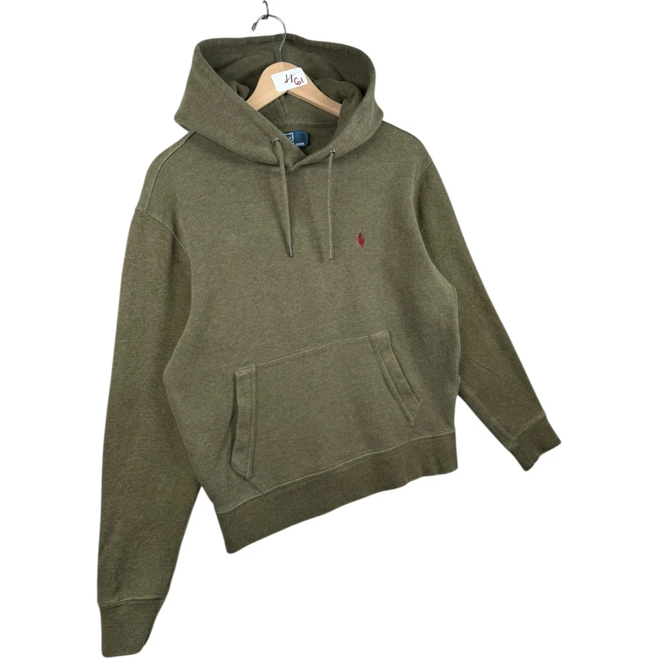 Vintage Polo Ralph Lauren Hoodie Brown Men's Small - Image 4 of 4