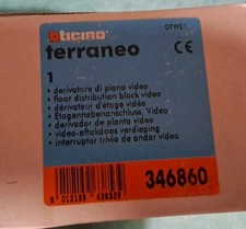 Bticino 346860 - Derivatore di piano Video per 4 posti interni TERRANEO