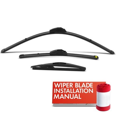 3Pcs 26'' & 16'' & 10''Windshield Wiper Blades for Nissan LEAF 11-17 Hatchback