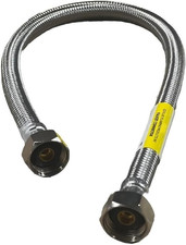 12-Inch 1/2" FIP X 1/2" FIP Stainless Steel Braided Faucet Supply Line Connector
