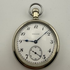 1916 Hamilton 974 Open Face Swint Out Case 12s 17j Pocket Watch - Working