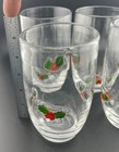 Set Of 4 Williamsburg Holly Days Highball Hand Blown Clear Glasses 16 oz  — photo 10