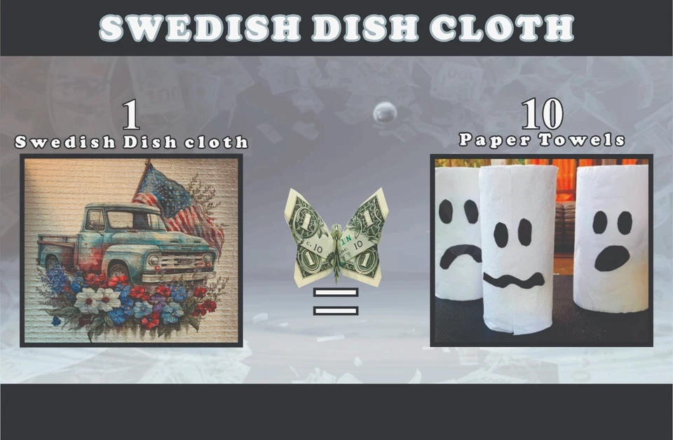 Paños de cocina suecos para limpieza, secado y polvo - Pack de 12 Foto 4 de 4