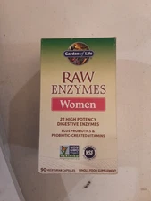 Garden of Life RAW Enzymes Women - 90 Count - Exp 3/26