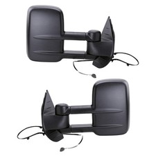 Pair Of Mirror Fits Chevrolet Silverado 1500 Wt Crew Cab 2007 2008 2009 2010
