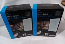 (2) GE In-Wall Smart Switch 13869 On/Off Switch White/Almond Bluetooth NEW