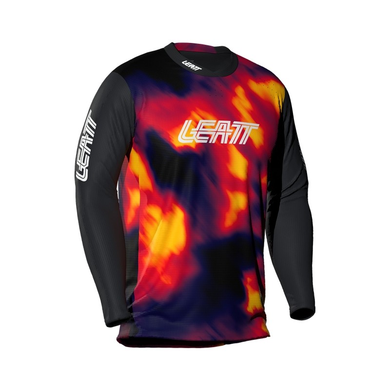 Maillot MTB De Manga Larga Gravity 4.0 Niño Heatmap Red LEATT Ciclismo