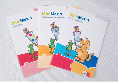 3 Übungshefte Mathe 1 Klasse MiniMax 1 neu
