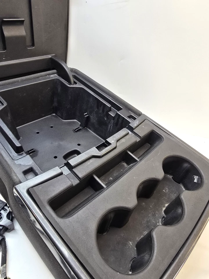 Assento de salto GMC Sierra 1500 2500HD 2014-2018 tampa console apoio de braço preto - Imagem 3 de 4