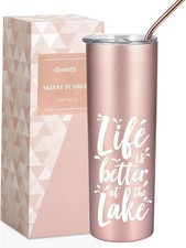 Lake House Gifts for Women, 20oz Stainless Steel Insulated Tumbler, Housewarming