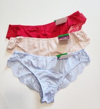 3 Maidenform Comfort Devotion Lace Back Tanga Underwear Multi 40159 Sz 7/L - NWT