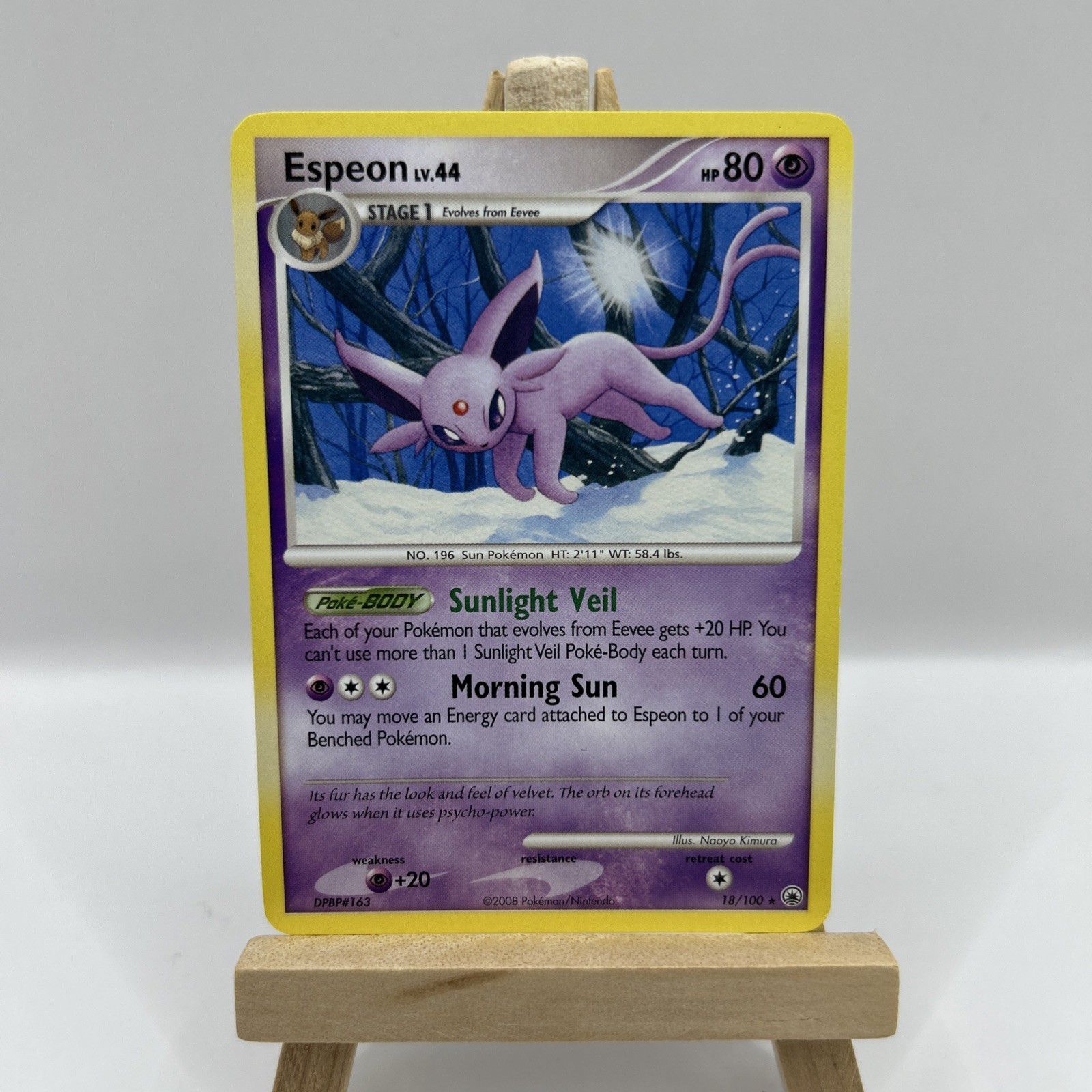 Espeon 18/100 Majestic Dawn 2008 Pokemon TCG Card LP