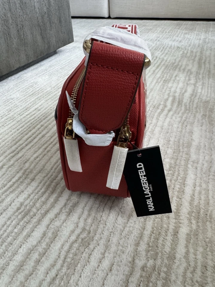 Karl Lagerfeld Paris Maybelle Camera Crossbody With Pins - Image 4 of 4